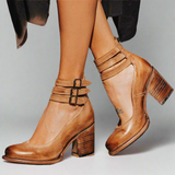 Azadeh | Stilfulde Ankelstøvler med Spænde