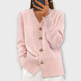 Marij™ | Elegant strikcardigan med hjerteknapper