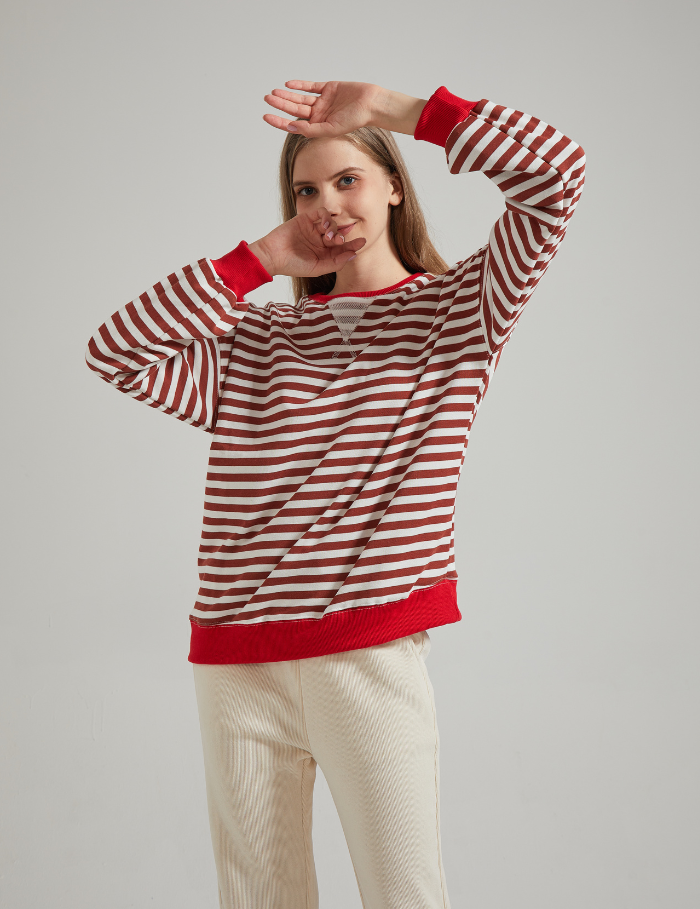 LENA | Oversized stribet sweater