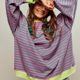 LENA | Oversized stribet sweater
