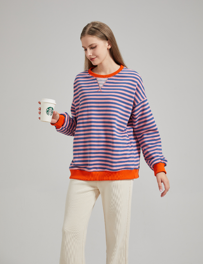 LENA | Oversized stribet sweater