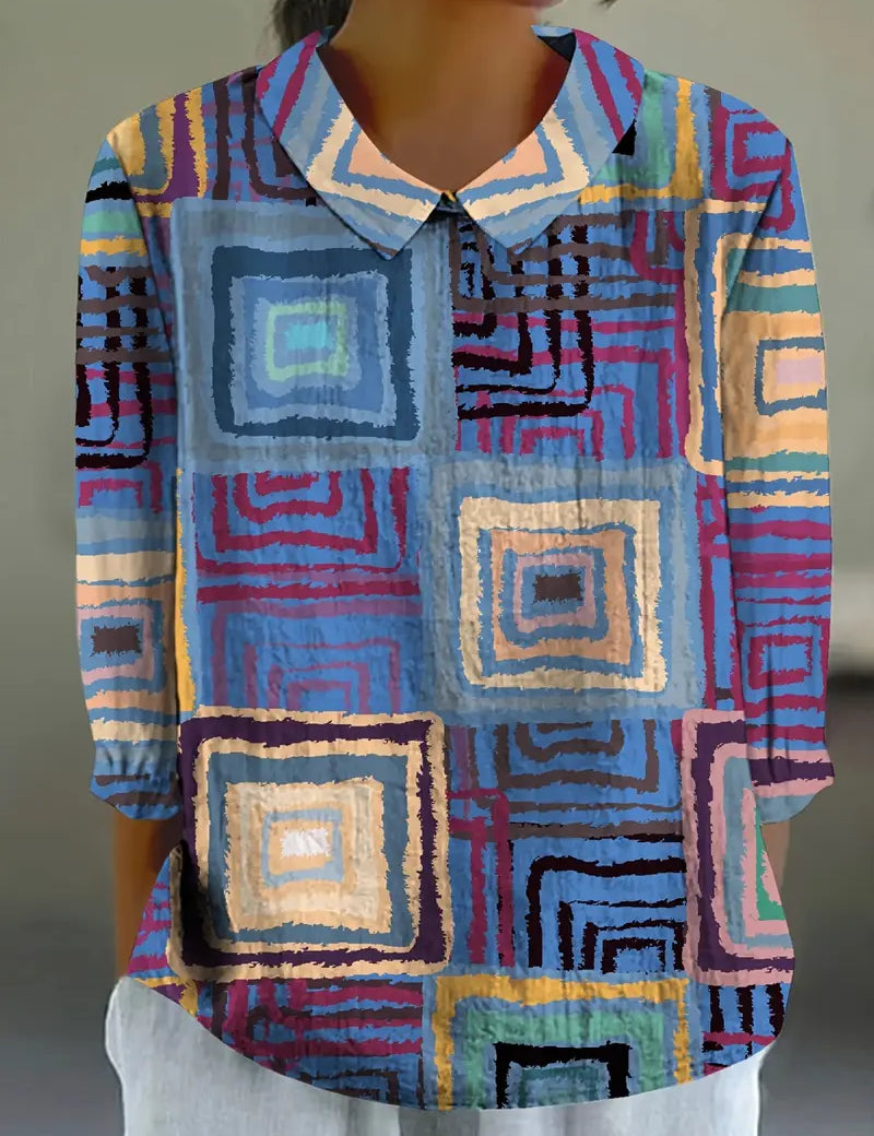 Sofia™ | Farverig og komfortabel bluse