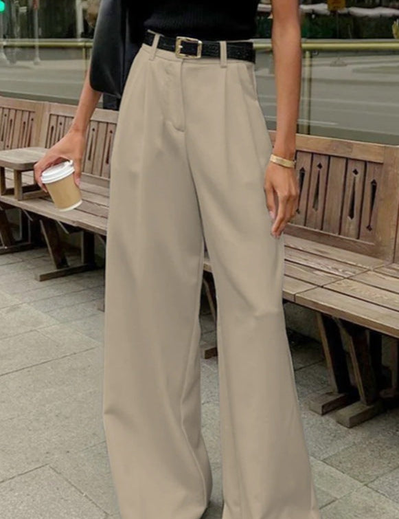 MAJA BUKSER | Høj Talje & Elegant Løstsiddende Pasform