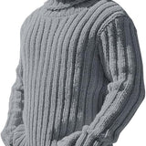 August | Strikket Uldblanding Rullekrave Sweater