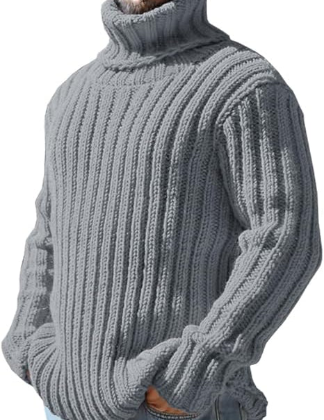 August | Strikket Uldblanding Rullekrave Sweater