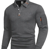 Jens | Polo i Tekstureret Stof med Ærmelomme