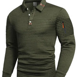 Jens | Polo i Tekstureret Stof med Ærmelomme