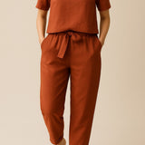 Sæt Siv | Ensfarvede & Komfortable Bukser + Matchende Top