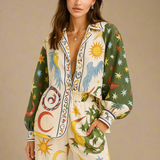 Sæt Victoria | Komfortable Bukser + Løs Skjorte