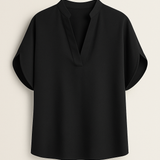 Alba bluse | Elegant V-udskæring og løse ærmer