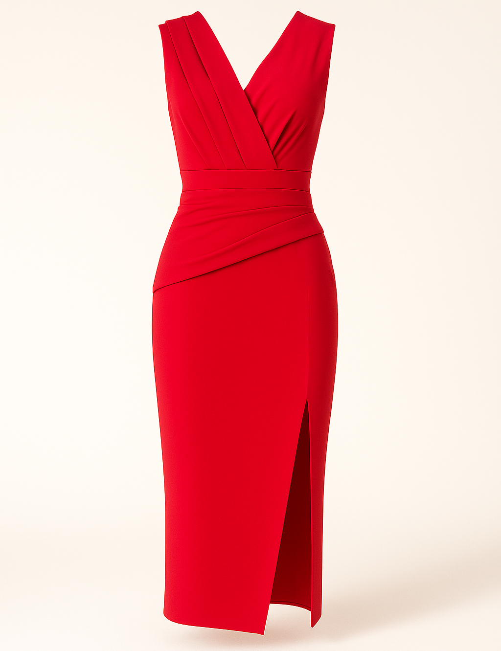 Elina Kjole | Elegant slå-om cocktailkjole med drapering