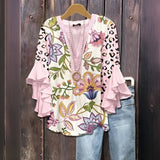 Nyaira – Let bluse med flæseærmer