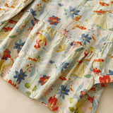 Rune | Stilfuld Blomstret Skjorte med Knapper