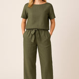 Sæt Siv | Ensfarvede & Komfortable Bukser + Matchende Top