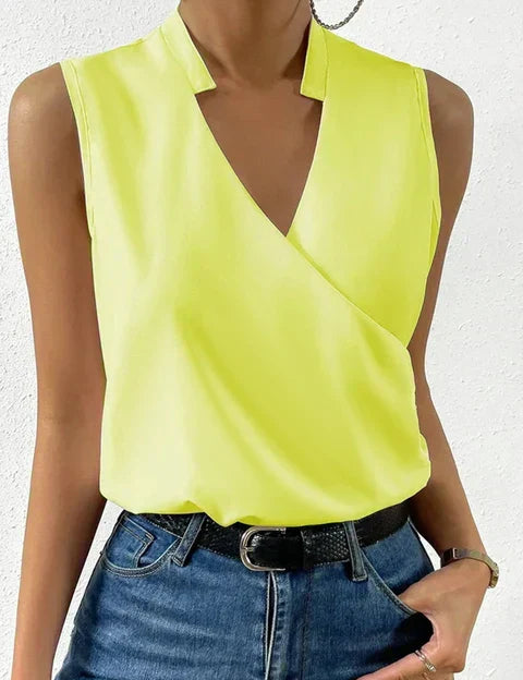 Mally™ | Ærmeløs V-hals Top