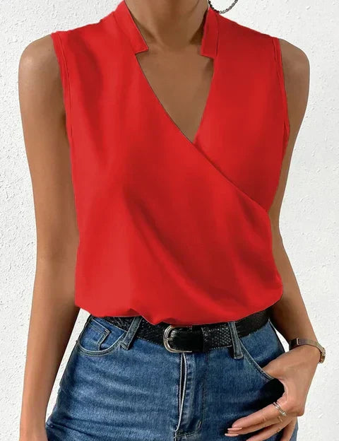 Mally™ | Ærmeløs V-hals Top
