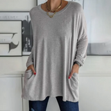 Ava™ | Casual Oversized Tunic Top med lommer