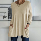 Ava™ | Casual Oversized Tunic Top med lommer