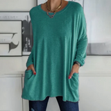 Ava™ | Casual Oversized Tunic Top med lommer