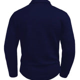 Jens | Polo i Tekstureret Stof med Ærmelomme