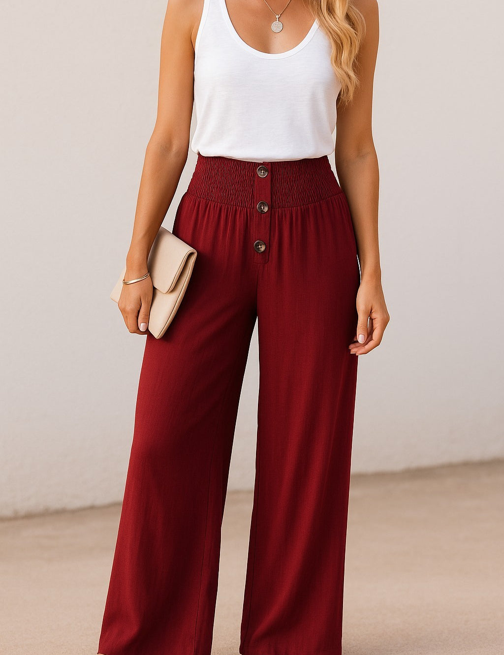 INES | Linnedbukser med høj talje