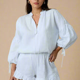 Sæt Lea | Let Sommertøj – Top + Nederdel