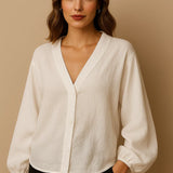 Ellen | Linned Bluse