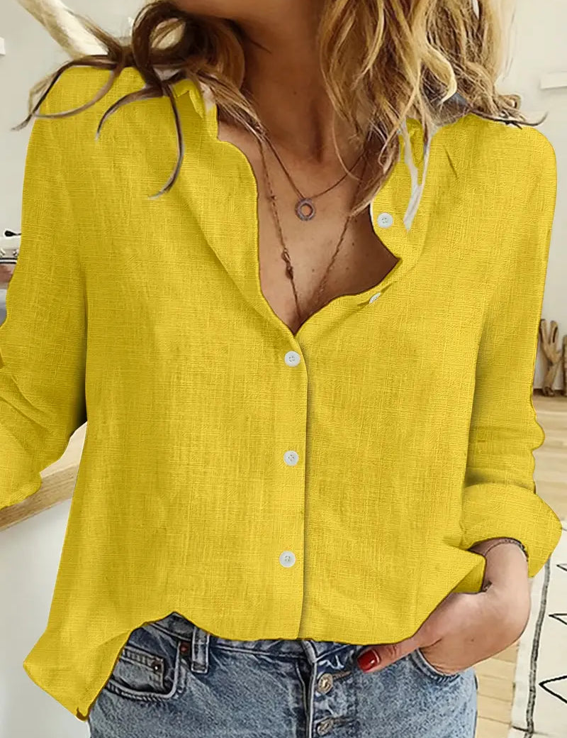 INGRID™ LINNEBLUSE | Let og stilfuld