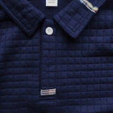 Jens | Polo i Tekstureret Stof med Ærmelomme