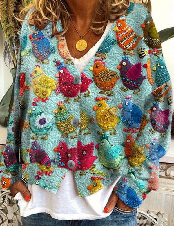 Petal™ – Blomstret cardigan med broderi