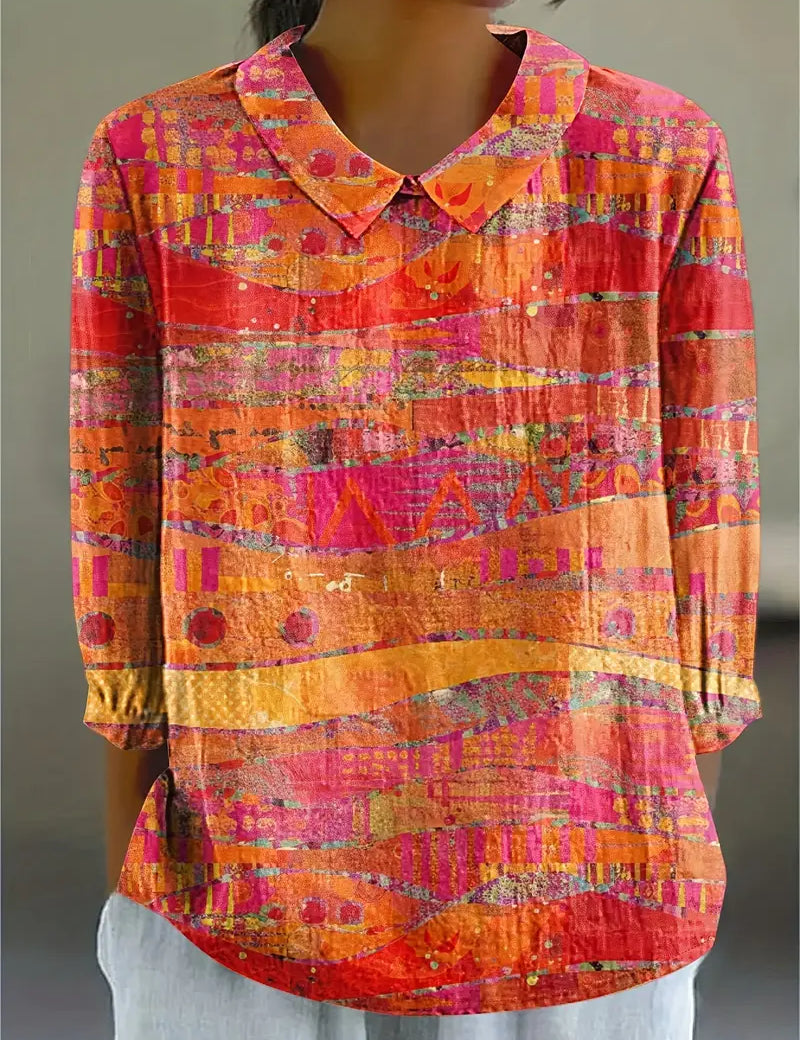 Sofia™ | Farverig og komfortabel bluse