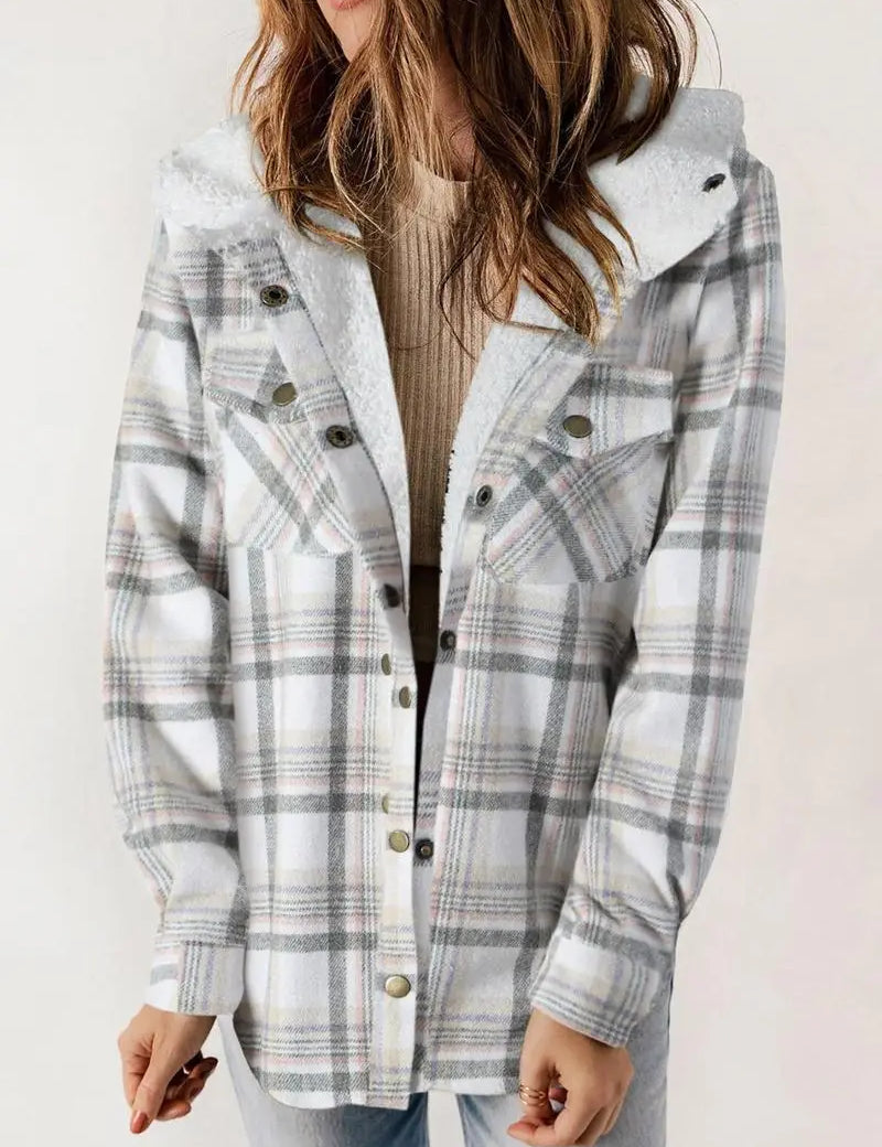 Wivian | Hygge Ternet Jakke med Fleecefor