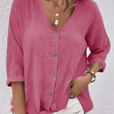 Sanne™ – Tidløs hørbluse til enhver sommerdag